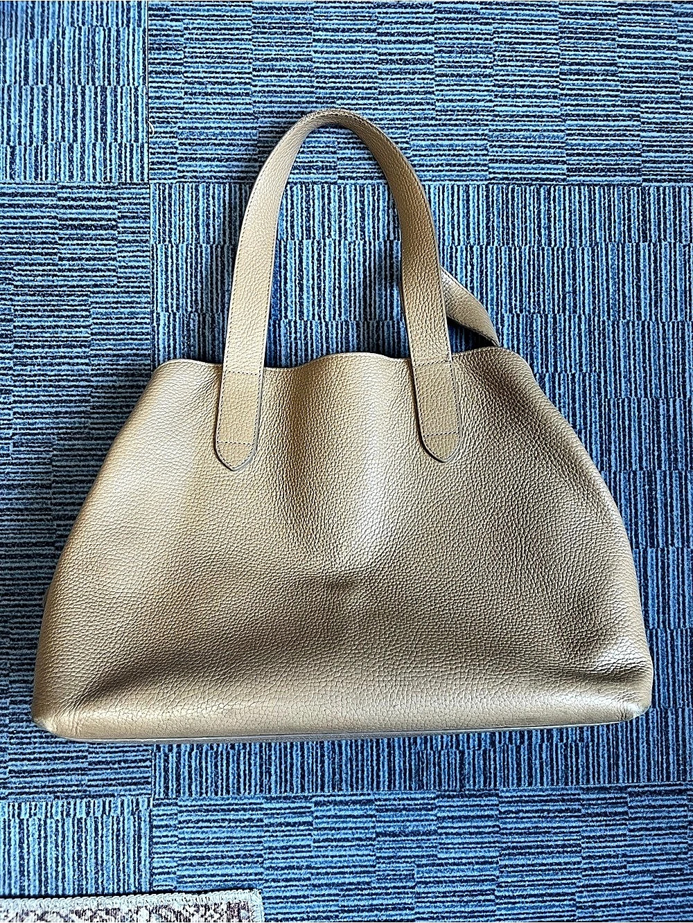 Cuyana Zippered Satchel Cappuccino bag